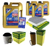 KIT para INSPECCIÓN FILTRO LIQUI MOLY ÖL 8L 5W-30 Audi A4 Allroad 8KH B8 3.0