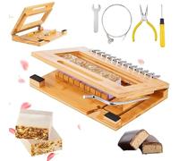 Kit Para Jabón，Suministros Para Jabón，Herramienta DIY 2 En 1，Corte 1-12 Barras，Rebanadora De Bambú Con Alambre De Acero，Cortador De Alambre Para Velas Queso Mantequilla