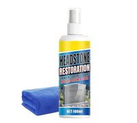 Kit Para La Limpieza De Lápidas Spray Restaurador De Piedra 100 ml Con | Kit Removedor Algas Para Lápidas Para Exteriores Cementerio Tumba Monumento Jardín Granito Mármol Y Caliza