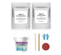 Kit para moldear manos | Romántico Artesanal Sentimental - Kit de Vaciado de Mano para la Familia | Para el Día de la Madre, Compromiso, Cumpleaños, Esposa, Esposo, Mamá, Papá y