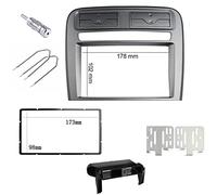 Kit para montaje de radio 2 DIN para Fiat Grande Punto, de color blanco marfil, soporte con rejilla de ventilación