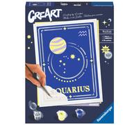 Kit para pintar con números ravensburger creart serie trend d zodiac: acuario