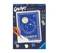 Kit para pintar con números ravensburger creart serie trend d zodiac: acuario