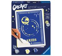 Kit para pintar con números ravensburger creart serie trend d zodiac: aries