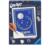 Kit para pintar con números ravensburger creart serie trend d zodiac: geminis