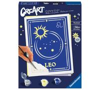 Ravensburger - CreArt Trend D Zodiac: Leo, Horóscopo, Kit para Pintar por Números Adultos, Juego Creativo para Adultos y Niños 14+ Años