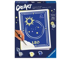 Kit para pintar con números Ravensburger CreArt Serie Trend D Zodiac: Leo - Kit de arte para pintar (+8 años)