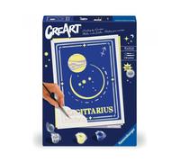 Kit para pintar con números ravensburger creart serie trend d zodiac: sagitario
