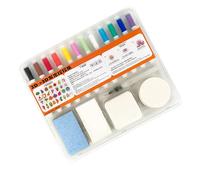 Kit para pintura con textura con espuma, efecto 3D, decoración suave para el hogar, multiusos, con rotulador, materiales para arte con textura, para adultos y niños creativos, ideal para manualidades