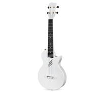 Kit Para Principiantes De Instrumento Musical Ukelele De Viaje Recortado De Fibra De Carbono De 26 Pulgadas Que Incluye Correa Para Estuche Ukelele Set(White Pickup)