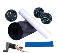 Kit para principiantes de yoga - Kit de alivio muscular de yoga,Equipo y accesorios de yoga portátiles de 5 piezas, bloques de yoga y juego de correas para masaje profundo, gimnasio, hogar, Jingling