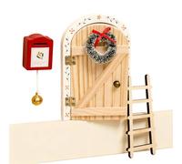 Kit para puerta de , suministros de Navidad para manualidades de , miniatura, decoración de fiesta, puerta pequeña con guirnalda - para sala de juegos, sala de estar, aula, fiesta, año nuevo