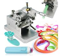 Kit para Quilling De Papel, Máquina Cortadora De Flecos Eléctrica De 0,3 A 4 Mm De Ancho Ajustable, Bolígrafo para Quilling Y Juego De Herramientas De Rodillo DIY para Principiantes En