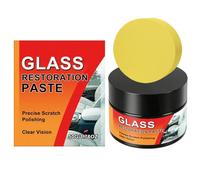 Kit para reparar rayones en vidrio,50 g Limpiador seguro detallado y limpieza - eliminador de rayones en ventanas coche,Para SUV, sedán, furgoneta, road trip, hogar y apartamento