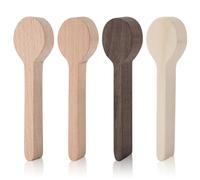 Kit para Tallar Cucharas de Madera, 4uds Bloques de Madera para Tallar, Cucharas de Madera Sin Terminar Madera en Blanco para Tallar Manualidades Regalo para Amantes de las Manualidades
