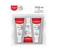 Colgate Total Prevención Activa Original Pasta de Dientes | 6 unidades de 3 Pastas de 20ml | Combate las causas principales* de los problemas de salud bucodental | 24h Protección antibacteriana¹