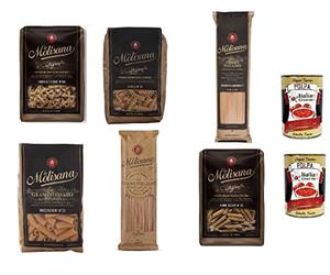 KIt Pasta La Molisana Integrale Fideos integrales Fusilli Fideos cortos, 6 x 500 g + 2 x Polpa Gourmet Italiano 400 g
