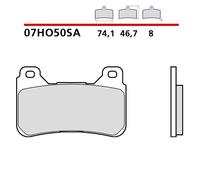 KIT PASTILLAS DE FRENO DELANTERO BREMBO PARA HONDA CBR RR 600 05-06-COD. 07HO50S