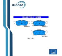 Pastillas de freno 13.0460-7282.2 ATE para JEEP MERCEDES-BENZ