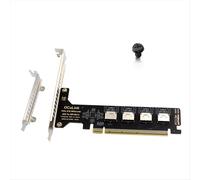 Kit PCI-E 16X a cuatro SSD U.2 SFF8611 y 8612 Adaptador PCIe de Oculink