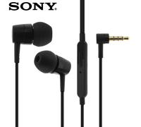 Sony MH750BK - Auriculares estéreos de botón con cable para móvil, color negro