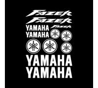 Kit pegatina vinilo para motocicleta compatible yamaha (Blanco)