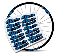 Kit Pegatinas Bicicleta Stickers Compatible con LLANTA DT Swiss XRC 25 1200 29" MTB BTT B (Azul Cielo)
