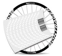 KIT PEGATINAS BICICLETA STICKERS LLANTA BONTRAGUER KOVEE PRO TLR MTB BTT B (Blanco)