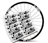 Kit Pegatinas Bicicleta Stickers LLANTA Compatible con DT Swiss XRC 25 1200 29" MTB BTT B (Blanco)
