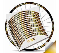 Kit Pegatinas Bicicleta Stickers LLANTA Mavic Crossmax Pro 29'' MTB BTT B (Oro Metalico)