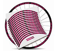 KIT PEGATINAS BICICLETA STICKERS LLANTA MAVIC CROSSMAX PRO 29'' MTB BTT B (Rosa)