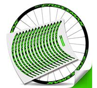 KIT PEGATINAS BICICLETA STICKERS LLANTA MAVIC CROSSMAX PRO CARBON 29" BTT MTB BIKE (Verde Fluor)
