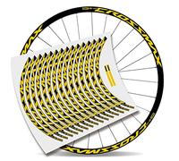 Kit Pegatinas Bicicleta Stickers LLANTA Mavic Crossmax Pro Carbon 29'' MTB BTT B (Amarillo Claro)