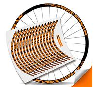 Kit Pegatinas Bicicleta Stickers LLANTA Mavic Crossmax Pro Carbon 29'' MTB BTT B (Naranja Fluor)