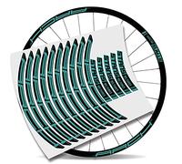 KIT PEGATINAS BICICLETA STICKERS LLANTA NOTUBES ZTR ARCH MK3 29" BTT MTB BIKE (Turquesa)