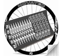 Kit Pegatinas Bicicleta Stickers LLANTA NOVATEC R5 29" MTB BTT B (Blanco Reflectante)