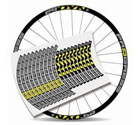 Kit Pegatinas Bicicleta Stickers LLANTA Rim Progress DYN 29" MTB BTT B (Amarillo y Gris)