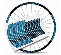Kit Pegatinas Bicicleta Stickers LLANTA Rim Progress DYN 29" MTB BTT B (Azul Hielo)