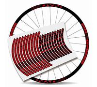 KIT PEGATINAS BICICLETA STICKERS LLANTA RIM PROGRESS DYN 29" MTB BTT B (Rojo)