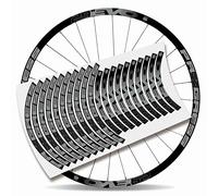 KIT PEGATINAS BICICLETA STICKERS LLANTA RIM PROGRESS EVO 29" MTB BTT B (Gris Claro)