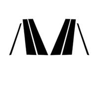 Kit Pegatinas para Pilar B para Hyundai IX35 2018-2023, Negro Brillante Cubierta Protectora Antiarañazos y Decorativa PC