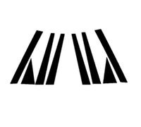 Kit Pegatinas para Pilar B para Jaguar F-Pace 2016-2022, Negro Brillante Cubierta Protectora Antiarañazos y Decorativa PC