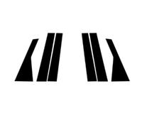 Kit Pegatinas para Pilar B para Kia Seltos 2019-2023, Negro Brillante Cubierta Protectora Antiarañazos y Decorativa PC