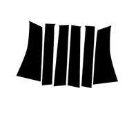 Kit Pegatinas para Pilar B para Mitsubishi Pajero Sport Montero 2008-2015, Negro Brillante Cubierta Protectora Antiarañazos y Decorativa PC