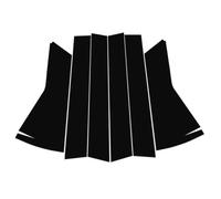 Kit Pegatinas para Pilar B para Nissan Qashqai 2008-2015, Negro Brillante Cubierta Protectora Antiarañazos y Decorativa PC