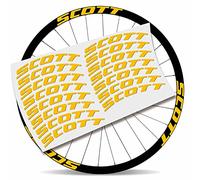 Kit Pegatinas Pegatinas Stickers LLANTA Scott 29" BTT MTB (Amarillo)