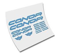 KIT - PEGATINAS - STICKERS - VINILO -LAMINA-PACK- BICICLETA - BIKE - CONOR - MTB CORTE (Azul Hielo)