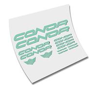 KIT - PEGATINAS - STICKERS - VINILO -LAMINA-PACK- BICICLETA - BIKE - CONOR - MTB CORTE (Menta)