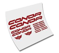 KIT - PEGATINAS - STICKERS - VINILO -LAMINA-PACK- BICICLETA - BIKE - CONOR - MTB CORTE (Rojo)