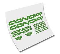 KIT - PEGATINAS - STICKERS - VINILO -LAMINA-PACK- BICICLETA - BIKE - CONOR - MTB CORTE (Verde Asturias)